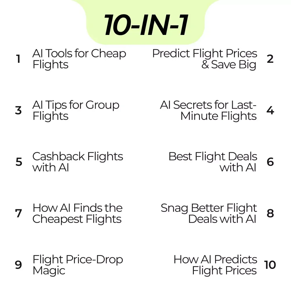 Travel Smarter with a Flight Price Hacker | AI Tools to Find Cheap Flights Bundle