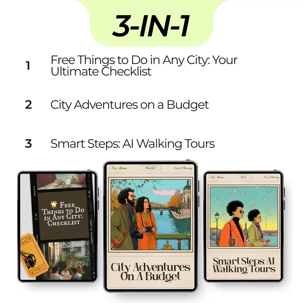 Your Smart System for No-Money City Experience: 3-in-1 Bundle of City Adventures