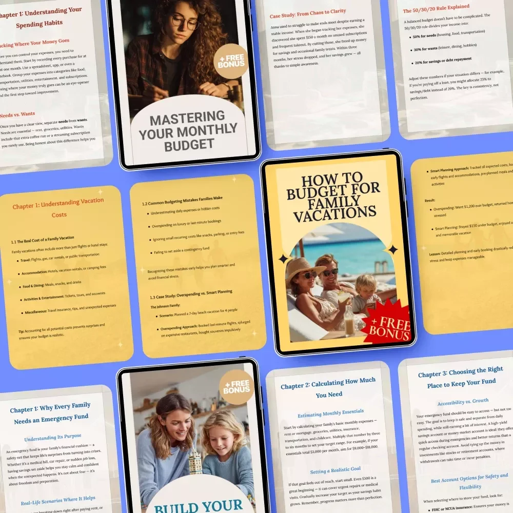 Monthly to Milestones Budgeting Bundle | 5-in-1 Digital Guides, eBooks, and Checklists