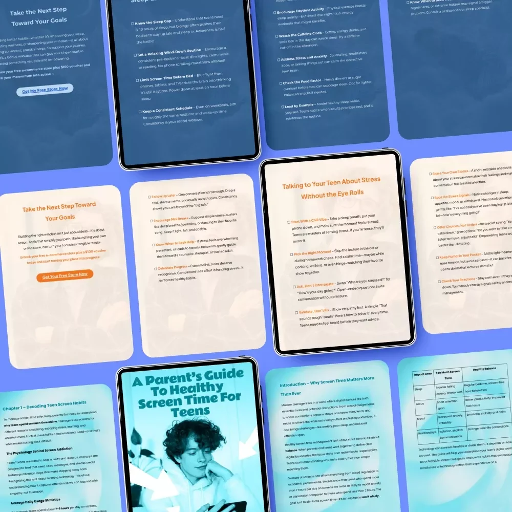 Teen Sleep Toolkit for Rest & Reset: 3-in-1 Bundle for Stress, Screen Time & Sleep Issues