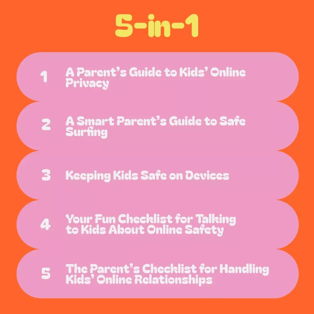 Digital Privacy Bundle to Keep Your Kids Safe | 5-in-1 Guides & Checklists for Parents