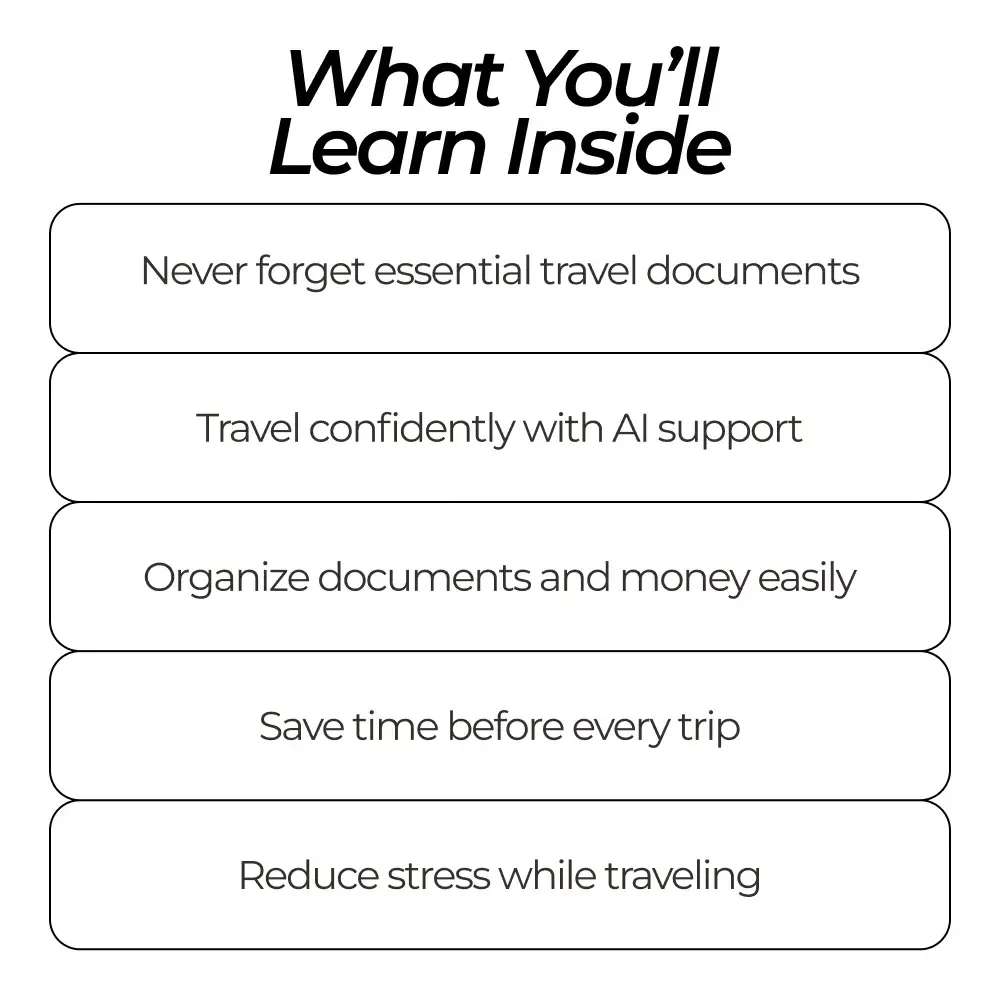 Your Stress-Free Travel Document Bundle – Document Checklist Before You Travel