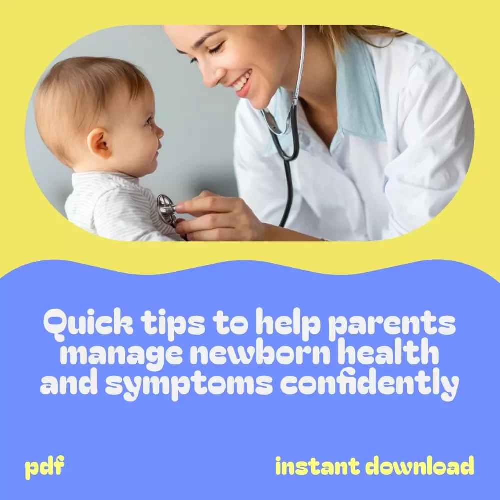 Calm Decisions System for Newborn Symptoms - 4-in-1 Digital Download Bundle