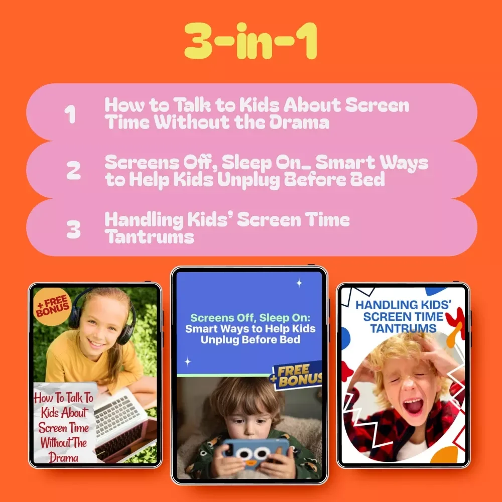Screen-Smart Family Communication Bundle: 3-in-1 Guide for Kids' Screen Time Management