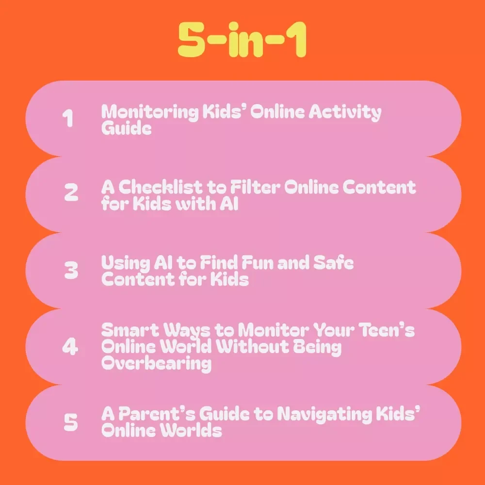 Smart Monitoring System for Kids' Digital Lives – 5-in-1 Bundle for Parents