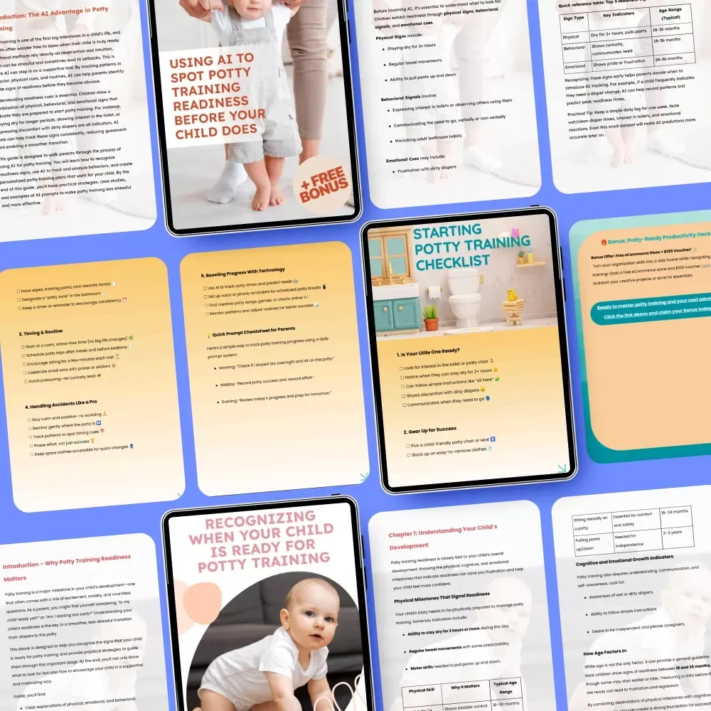 Your Smart Start Toolkit for Potty Training - 3-in-1 Digital Download Bundle