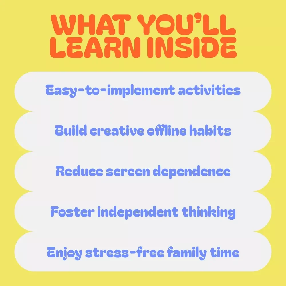 Raising Curious Kids with an Offline Fun System - 3-in-1 Digital Bundle for Encouraging Offline Hobbies