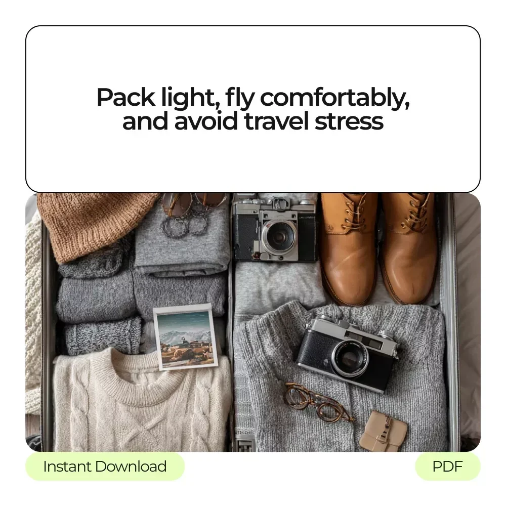 Fly Comfortably with One Carry-On | Packing a Carry On for Flight Survival Bundle