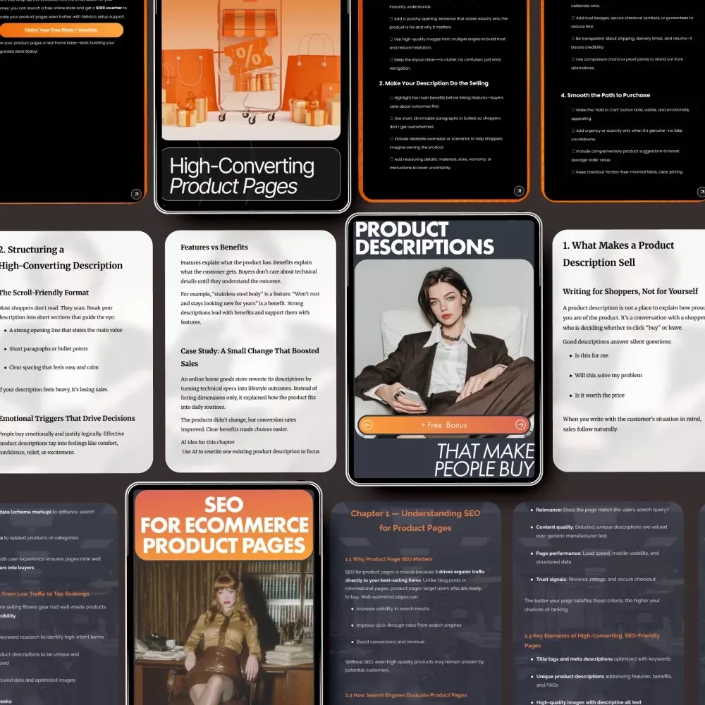 Product Page Success Toolkit: 3-in-1 Bundle for High-Converting eCommerce Pages
