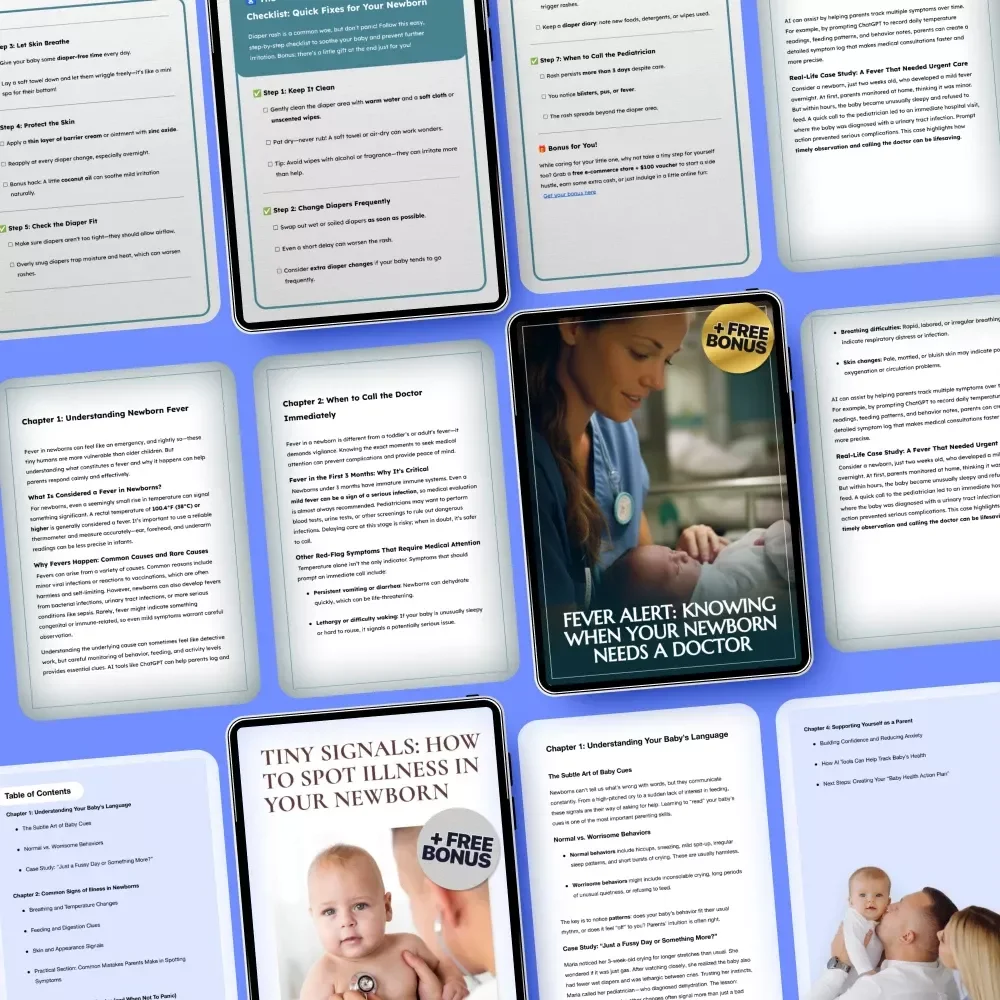 Calm Decisions System for Newborn Symptoms - 4-in-1 Digital Download Bundle