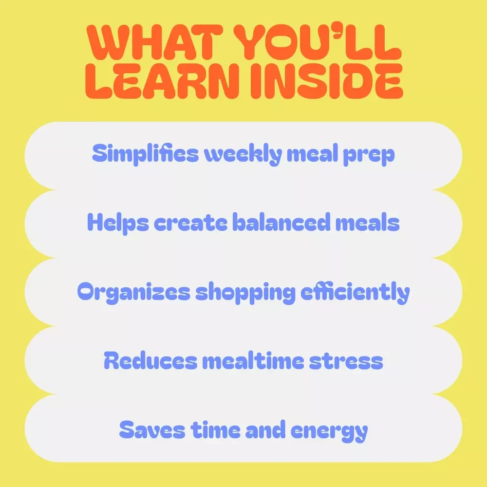 Kids Meals Bundle for Weekly Planning - 3-in-1 Digital Download Pack for Stress-Free Meal Prep