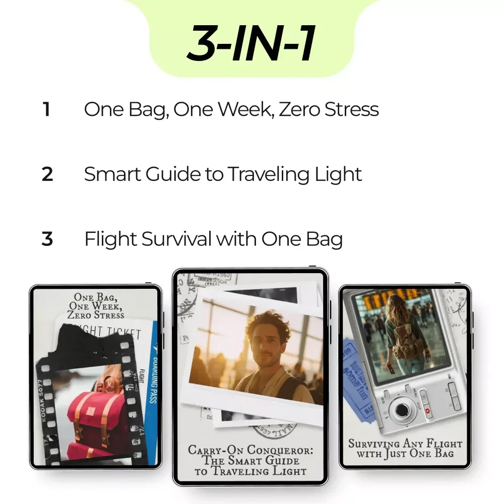 Fly Comfortably with One Carry-On | Packing a Carry On for Flight Survival Bundle