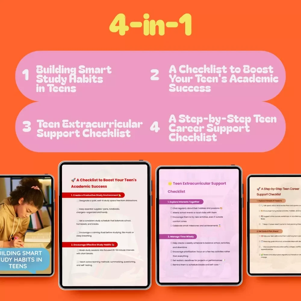 Focus & Follow-Through Toolkit for Teens: Study, Career & Extracurricular Success Bundle