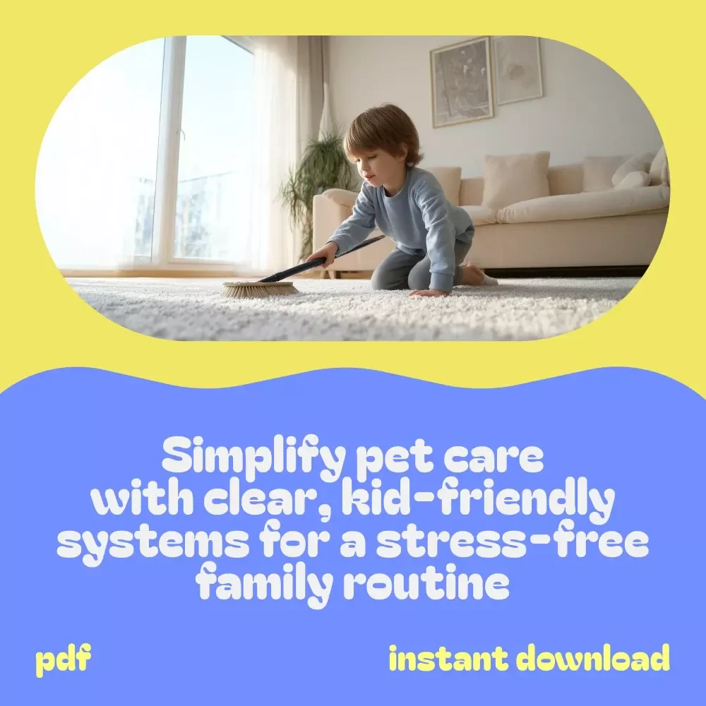 Delegating Pet Duties to Kids with a Clear System - 3-in-1 Bundle for Stress-Free Pet Care