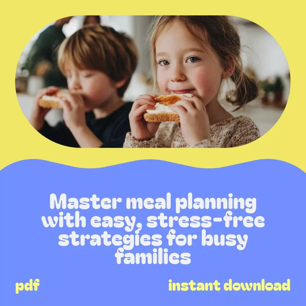 Kids Meals Bundle for Weekly Planning - 3-in-1 Digital Download Pack for Stress-Free Meal Prep