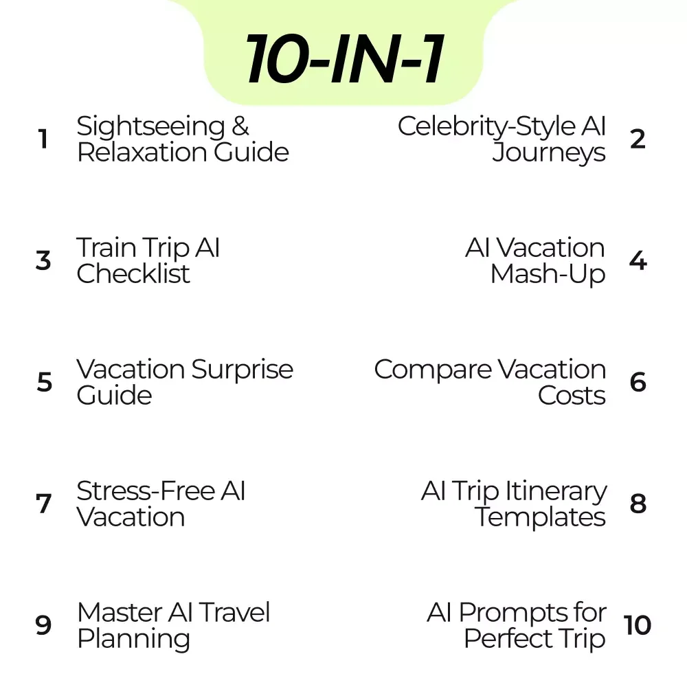 Your Ultimate AI Bundle for a Perfect Trip – Prompts for AI to Plan a Vacation