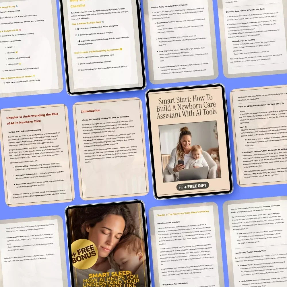 Build Your Baby Helper with an AI Support System – 3 in 1 Bundle for Newborn Care