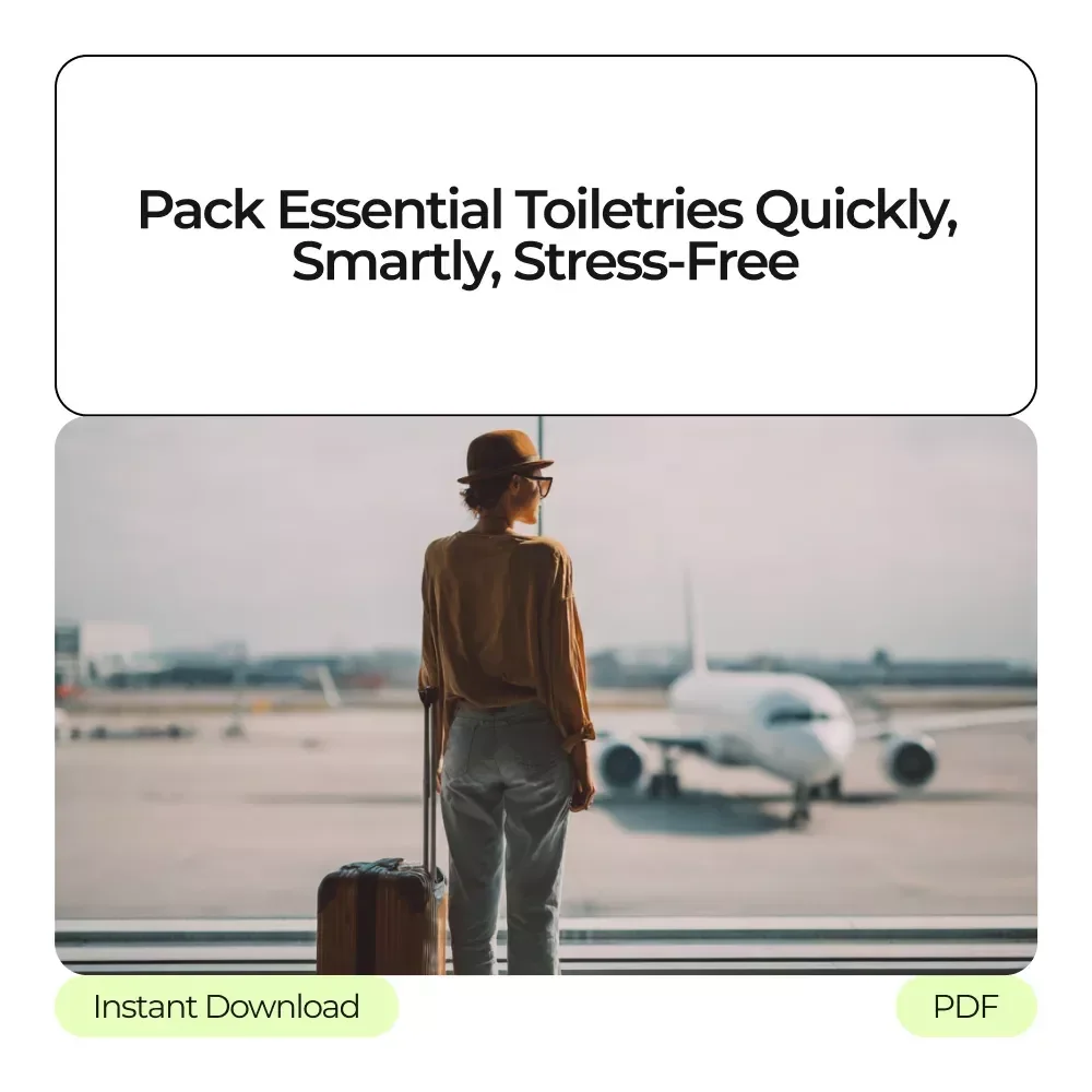 From Shelf to Suitcase Packing System – Essential Toiletries Packing Guide Bundle