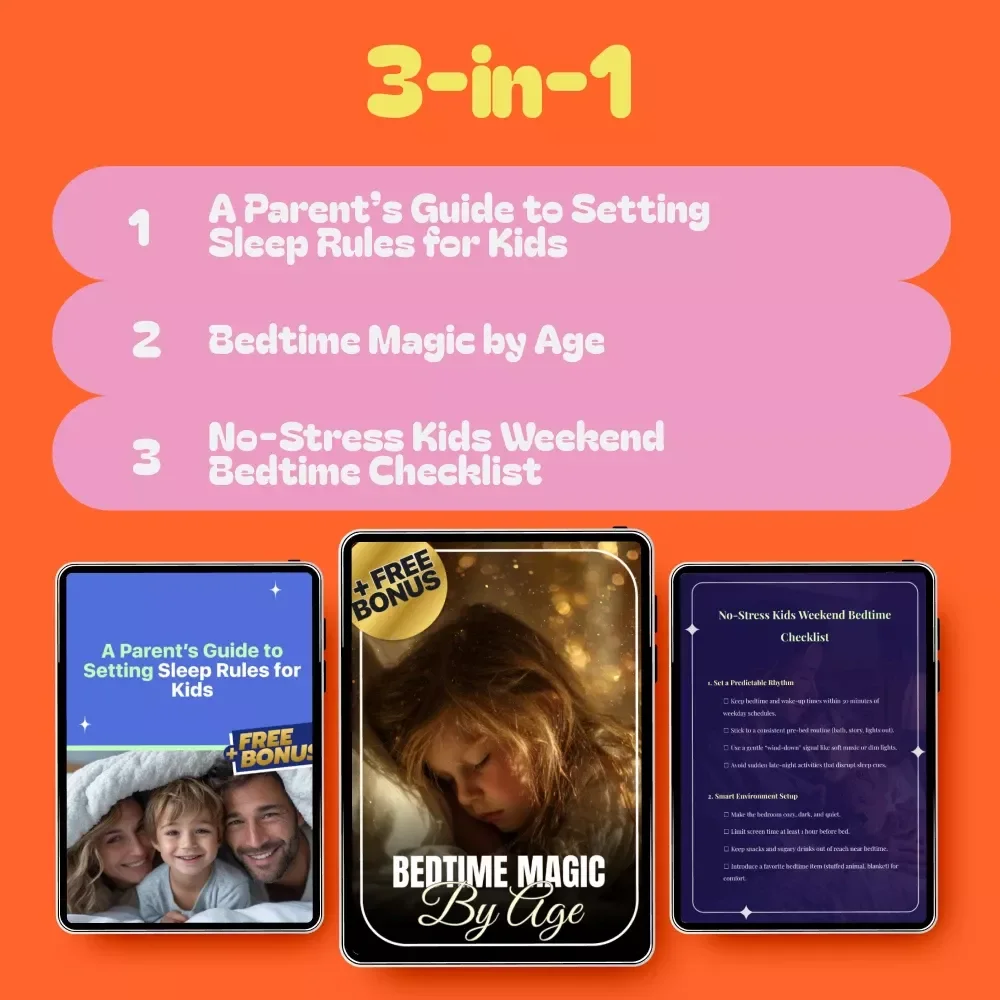 Weekend-to-Weeknight Sleep Rules Bundle – 3-in-1 Guide, eBook & Checklist for Kids
