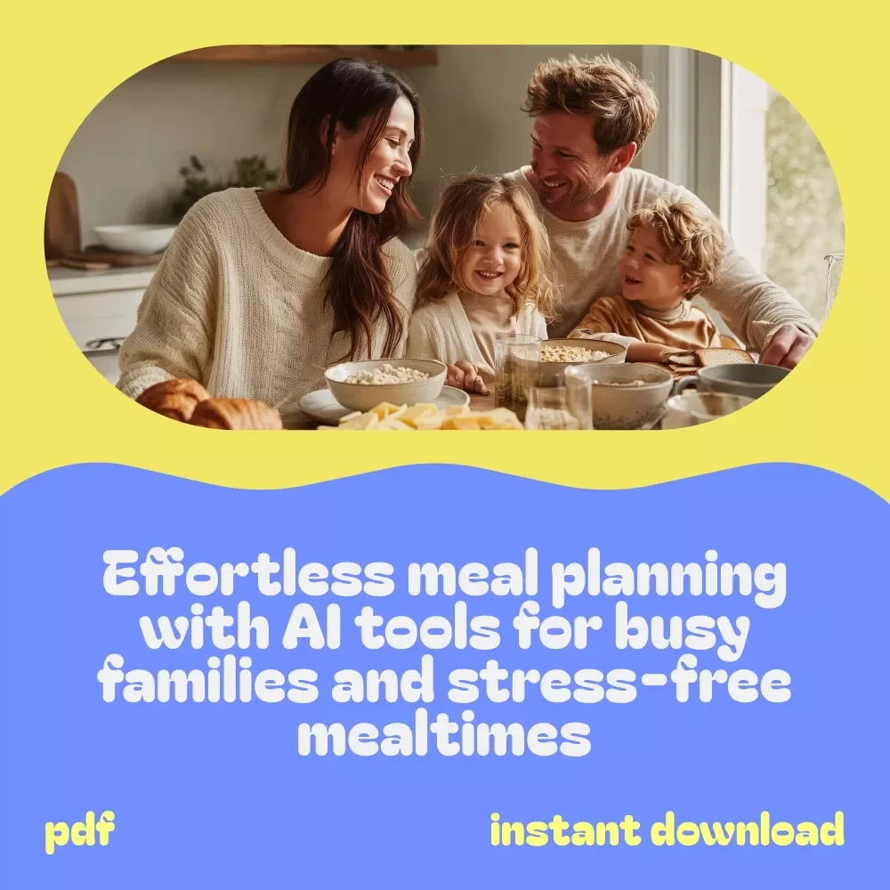 Smart Bundle for Family Meal Planning - 4-in-1 Bundle with Guides, eBooks, and Checklists