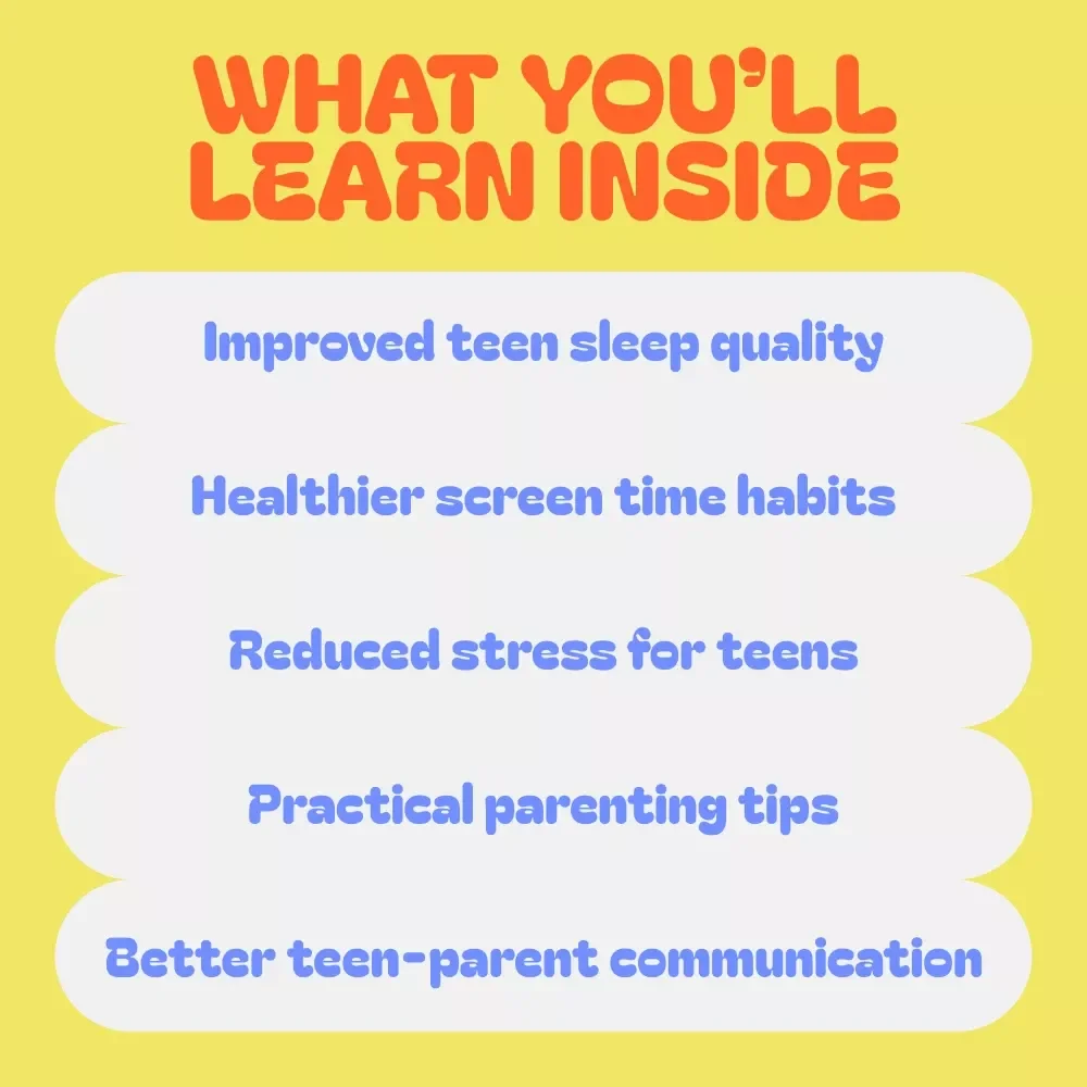 Teen Sleep Toolkit for Rest & Reset: 3-in-1 Bundle for Stress, Screen Time & Sleep Issues