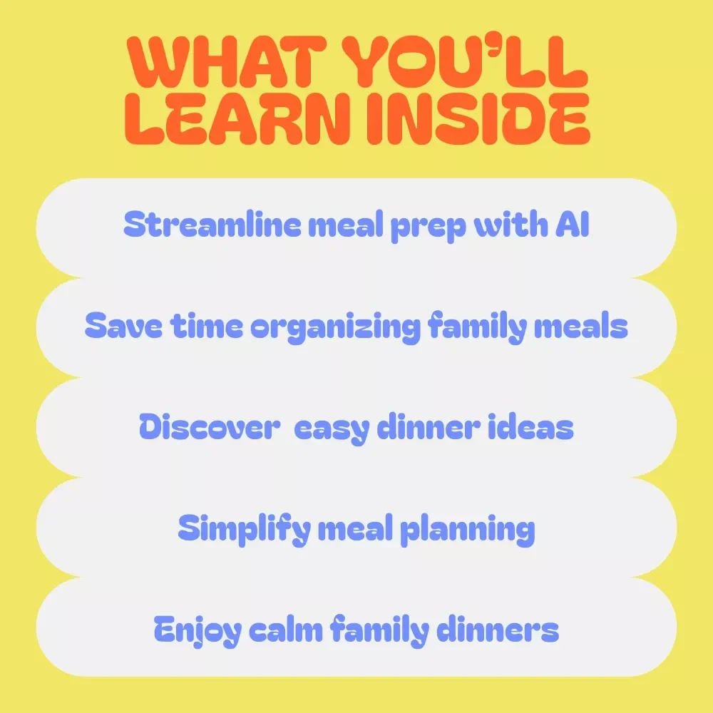 Smart Bundle for Family Meal Planning - 4-in-1 Bundle with Guides, eBooks, and Checklists