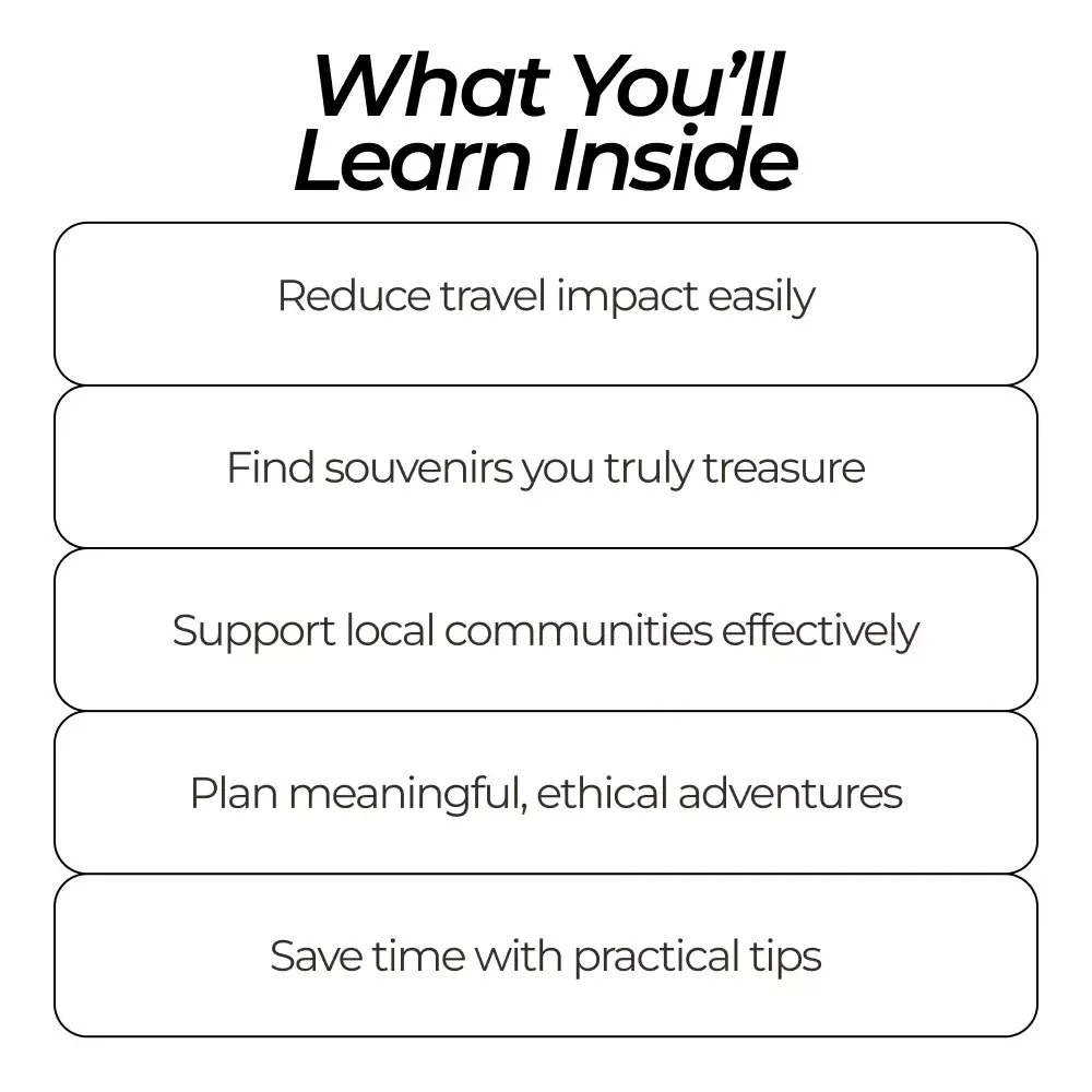 Where Your Travel Choices Matter: How to Be a More Responsible Tourist Bundle