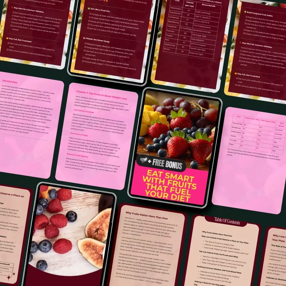 Healthy Fruits for Dieting Pack - 5-in-1 Bundle for Health & Weight Loss