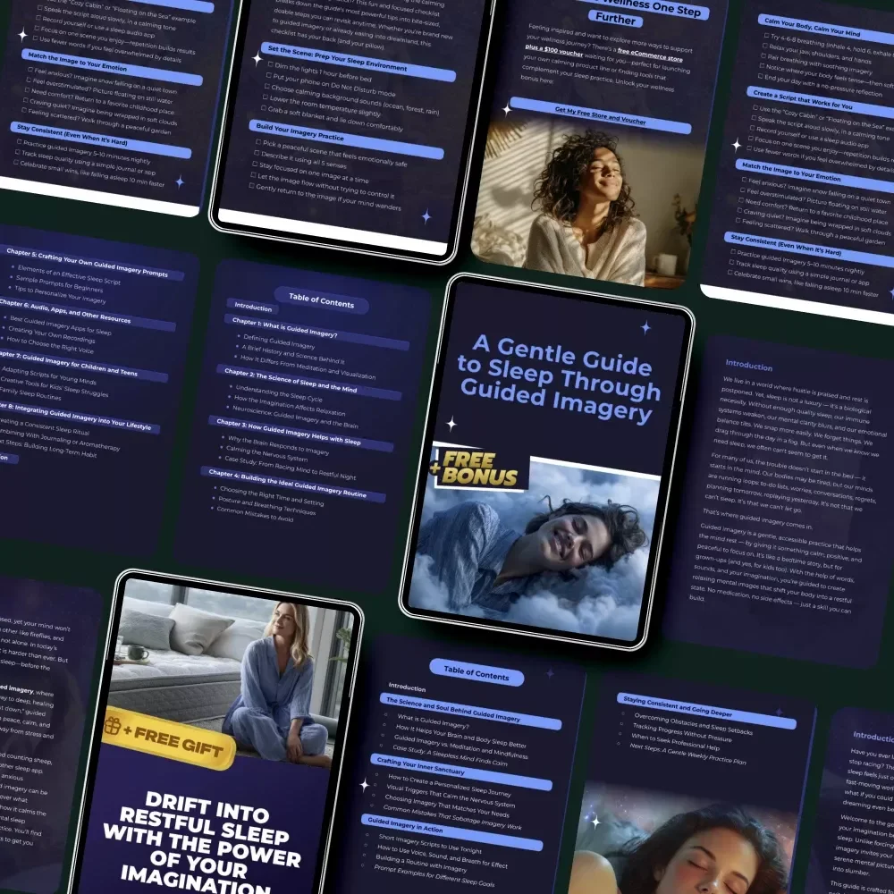 Guided Imagery Toolkit for Sleep and Relaxation - 4-in-1 Bundle for Restful Nights