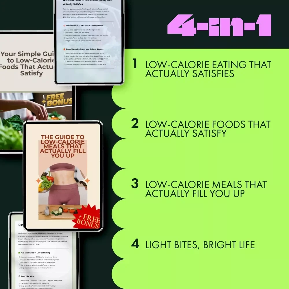 Low-Fat, Low-Cal Living Bundle: 4-in-1 Guide, eBook & Checklist Collection