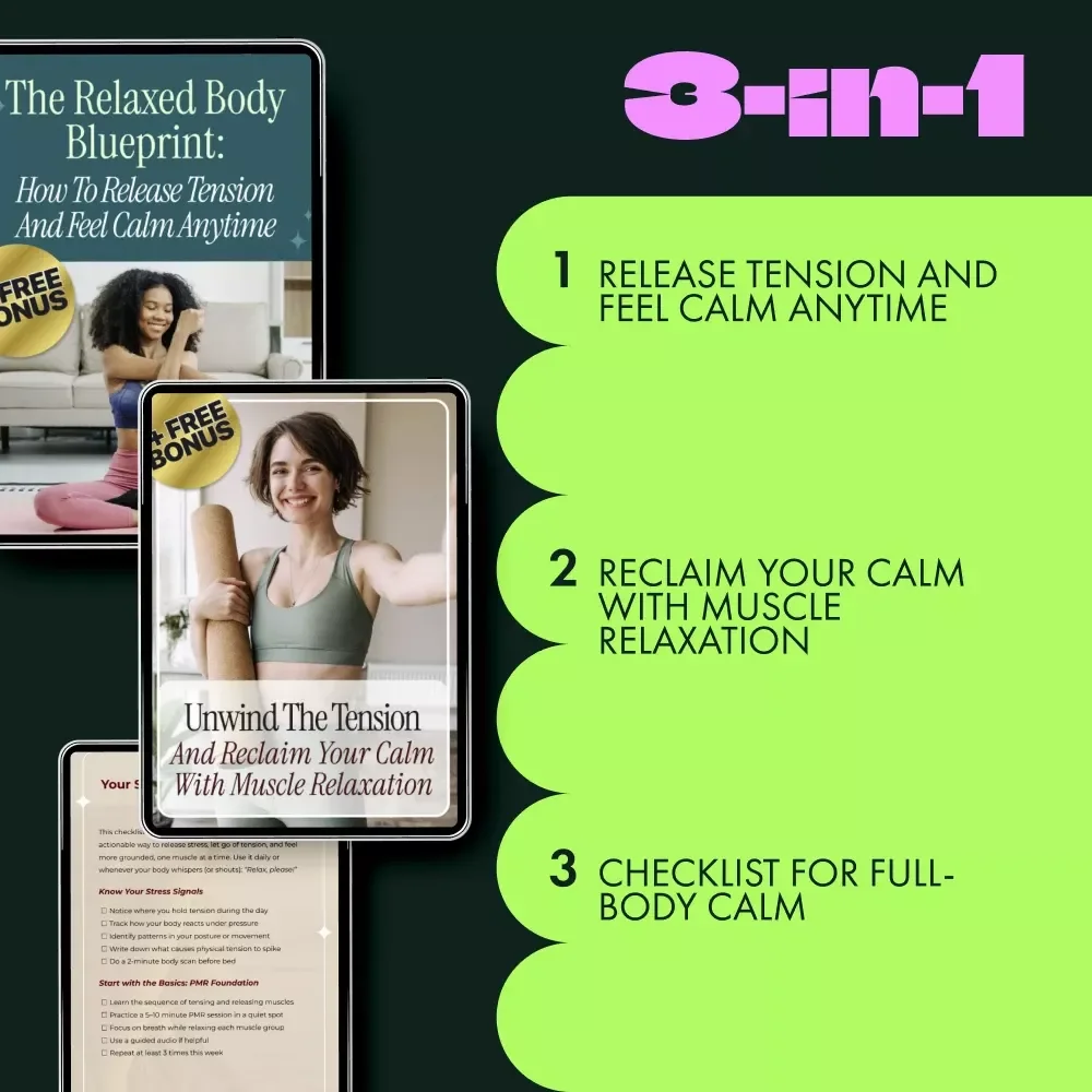 Muscle Relaxation Toolkit for Total Tension Relief - 3-in-1 Bundle for Deep Muscle Relaxation