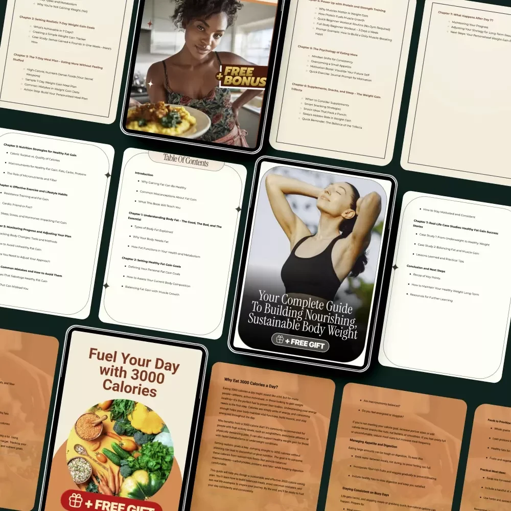Balanced Muscle Gain Toolkit: 10-in-1 Bundle for Healthy Weight Gain & Sustainable Muscle Growth