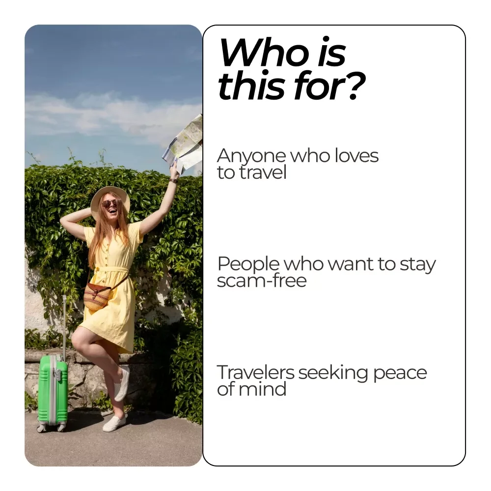 The Smart Bundle to Avoid Travel Scams: 3-in-1 Digital Guide, Checklist & AI Tools