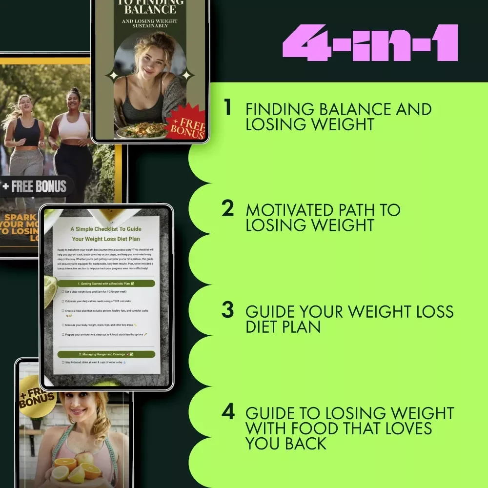 Long Term Weight Loss Pack: 4-in-1 Bundle to Lose Weight Sustainably