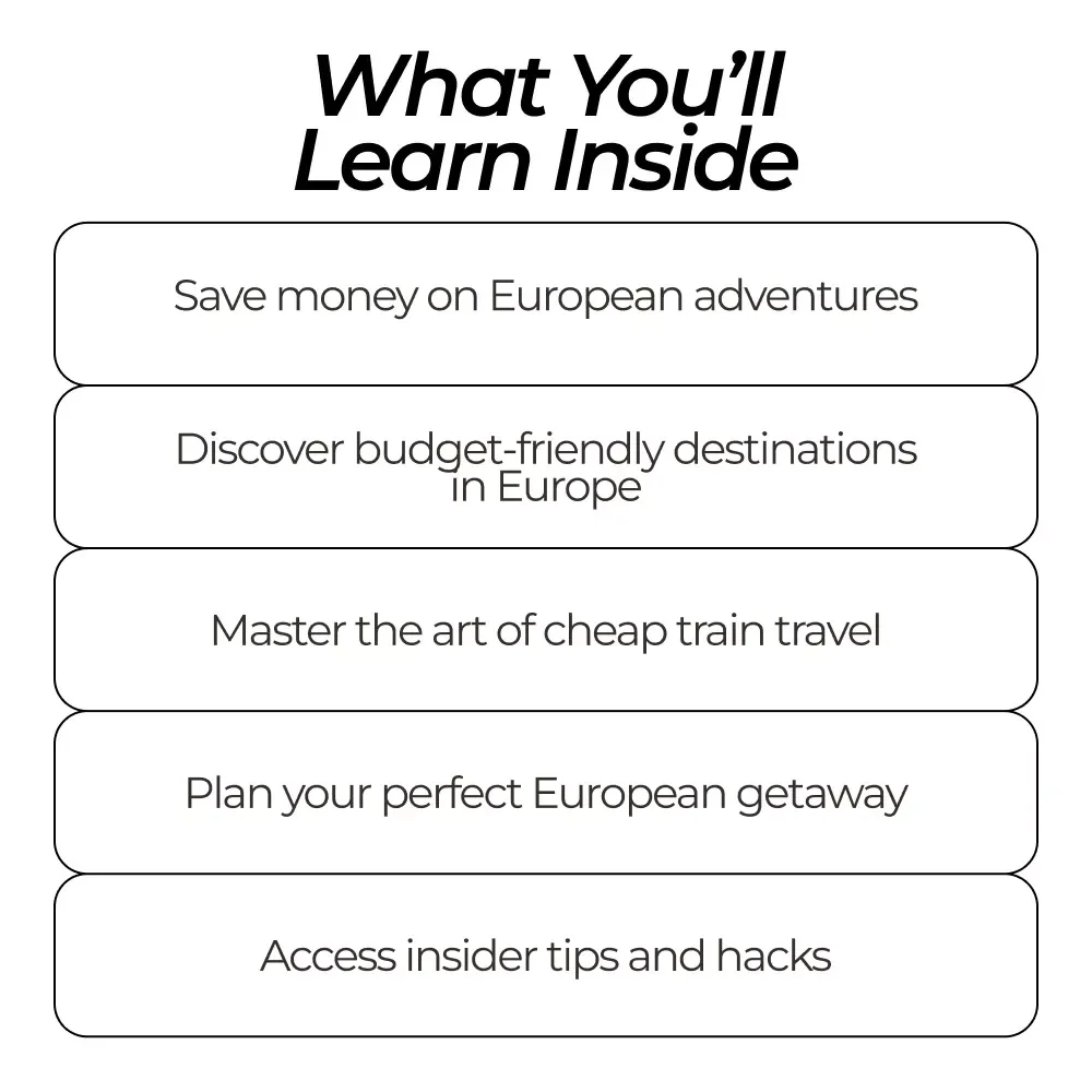 Your Toolkit to See More of Europe for Less: 3-in-1 Bundle for Budget Travelers