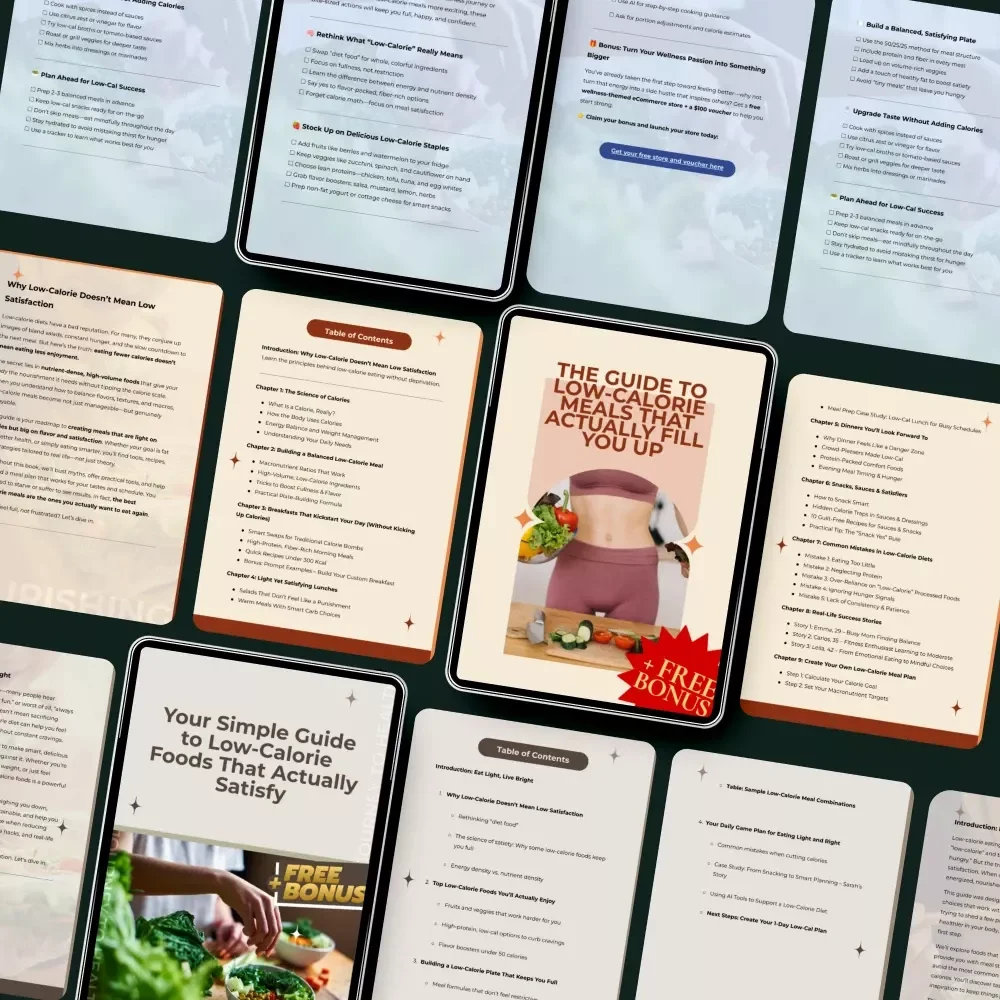 Low-Fat, Low-Cal Living Bundle: 4-in-1 Guide, eBook & Checklist Collection