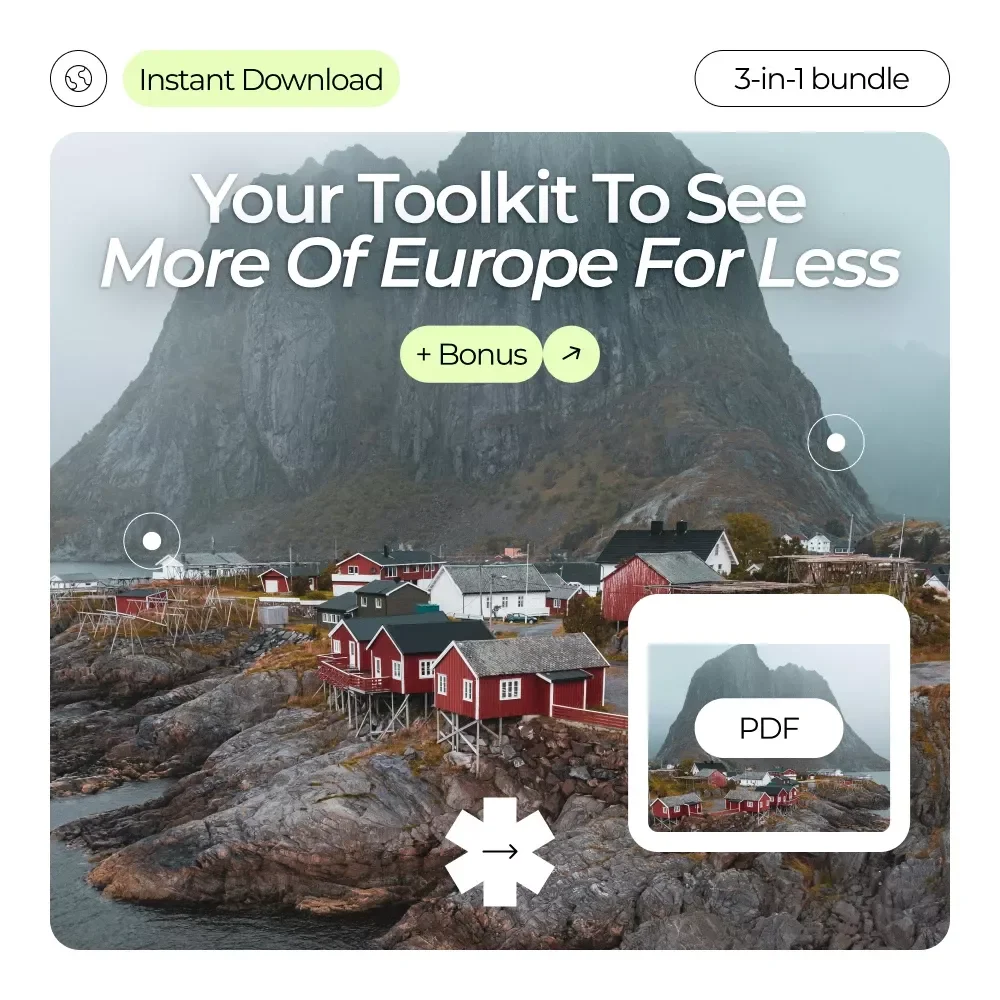Your Toolkit to See More of Europe for Less: 3-in-1 Bundle for Budget Travelers