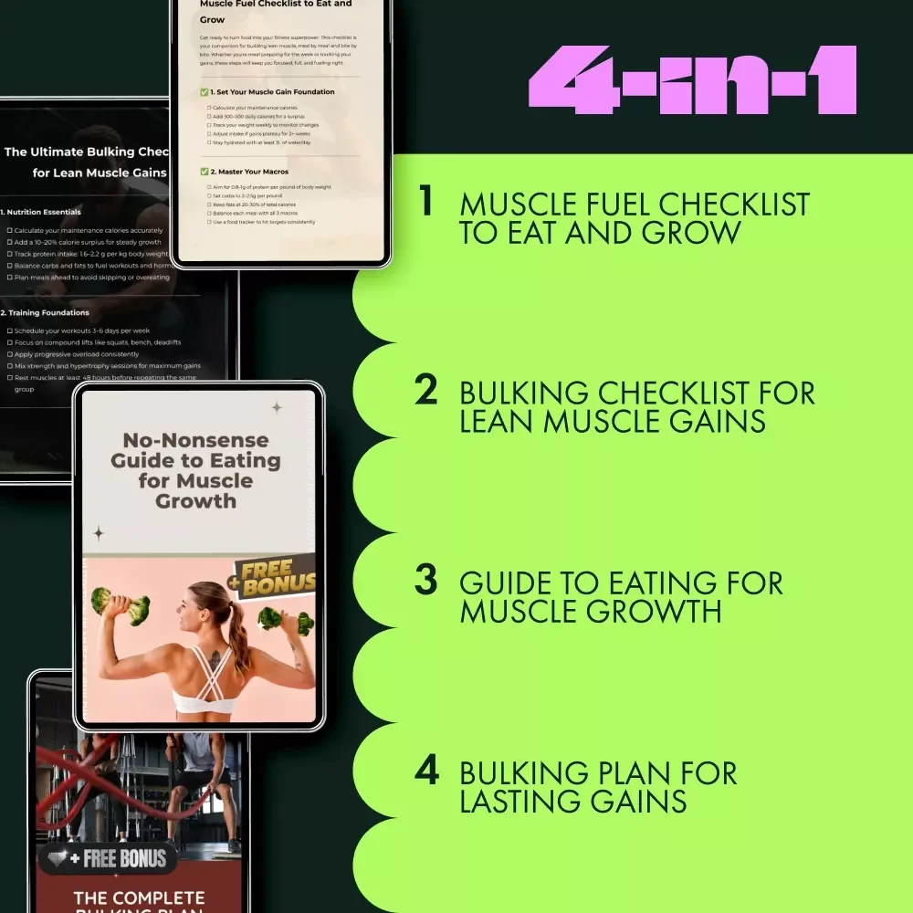 Fuel to Build Muscle Nutrition Kit - 4-in-1 Bundle for Healthy Diet and Muscle Gain