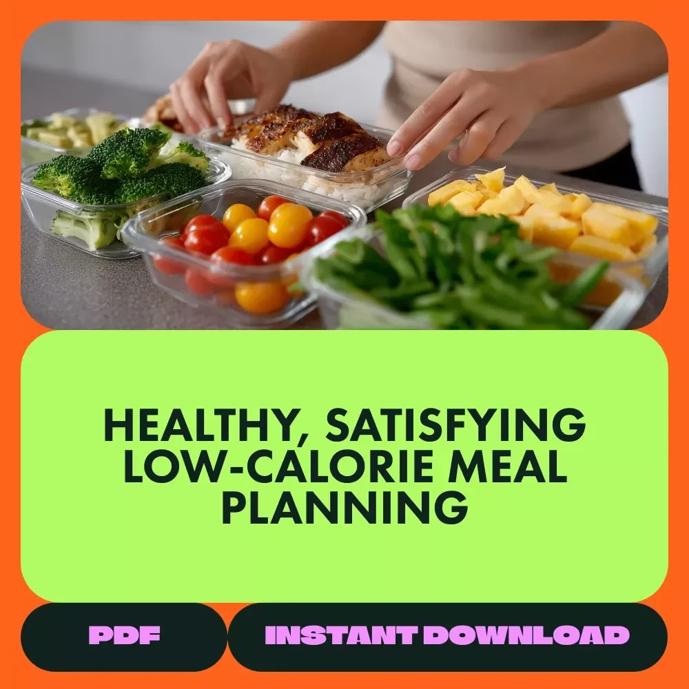 Low Calorie Meal Planning Toolkit - 3-in-1 Digital Bundle of Guides, eBooks & Checklists
