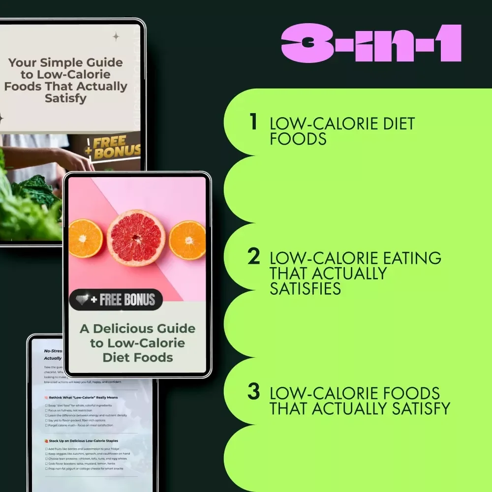 Low Calorie Meal Planning Toolkit - 3-in-1 Digital Bundle of Guides, eBooks & Checklists