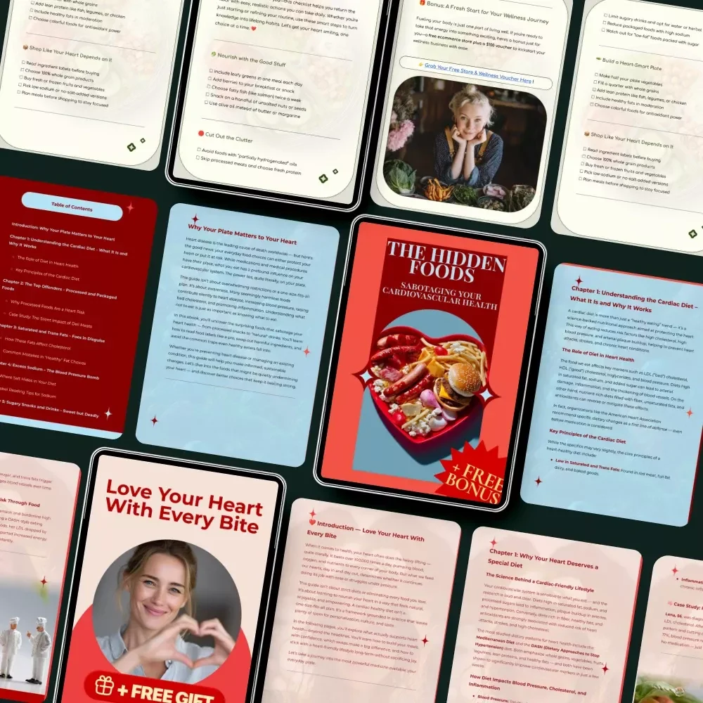 The Essential Foods to Avoid for Heart Health Bundle - 3-in-1 Guides, eBooks & Checklists