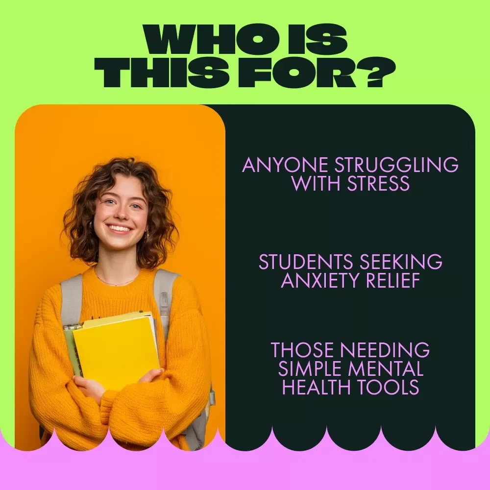 Anxiety Free Pack for University Life: 3-in-1 Digital Bundle for Stress & Anxiety Relief