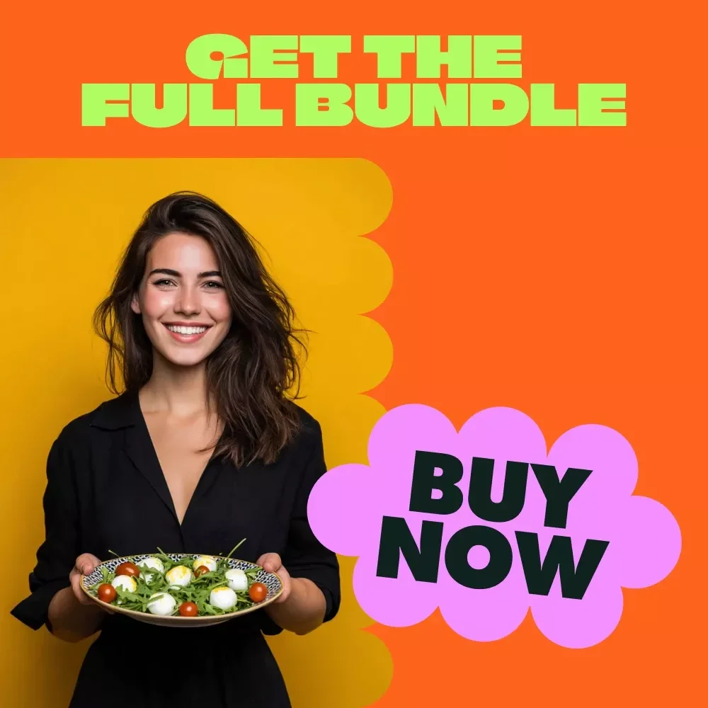 Low Calorie Meal Planning Toolkit - 3-in-1 Digital Bundle of Guides, eBooks & Checklists
