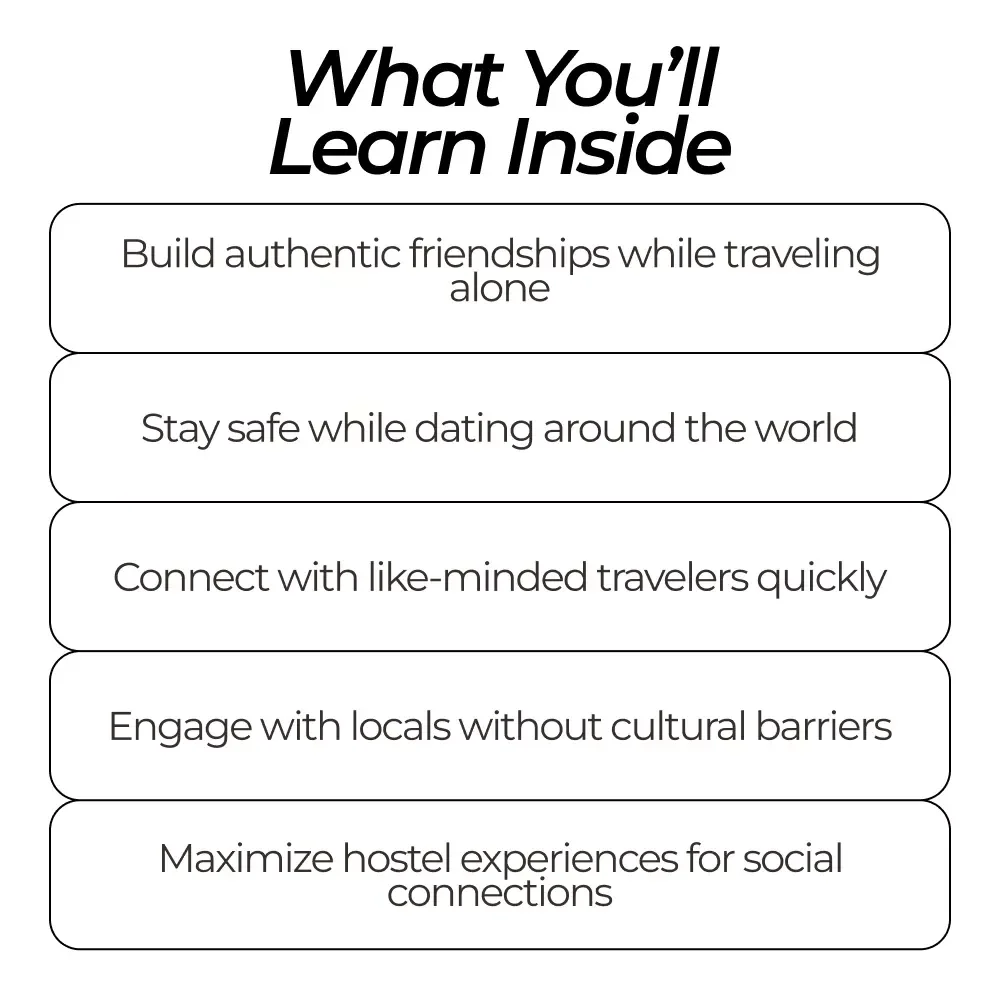 Connect Naturally While Traveling Alone - 5-in-1 Digital Download Bundle: Guides, Checklists & eBooks