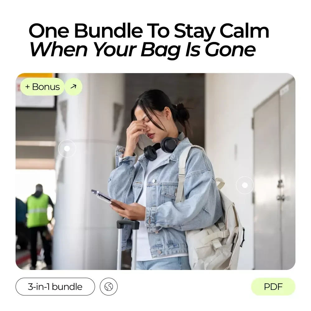 One Bundle to Stay Calm When Your Bag Is Gone - Digital Travel Survival Guides