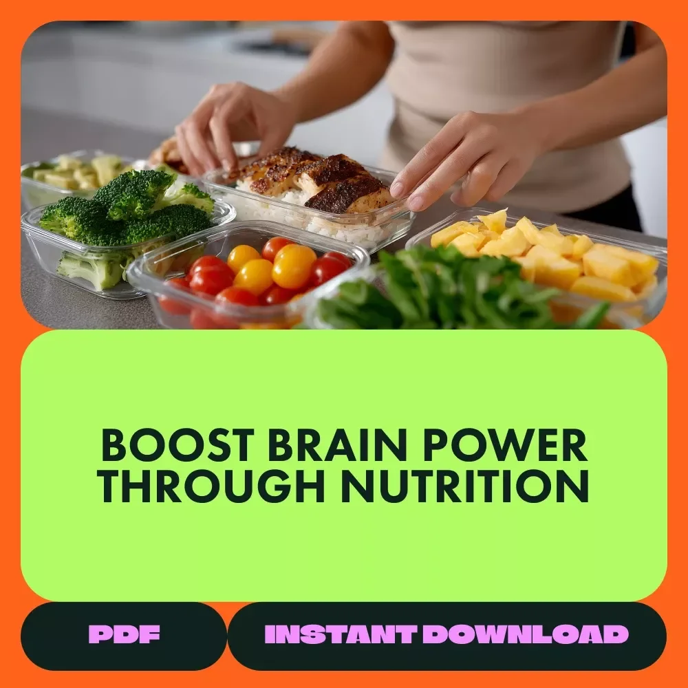 Smart Eating for Brain Health Toolkit – 3-in-1 Digital Bundle for Sharp Thinking