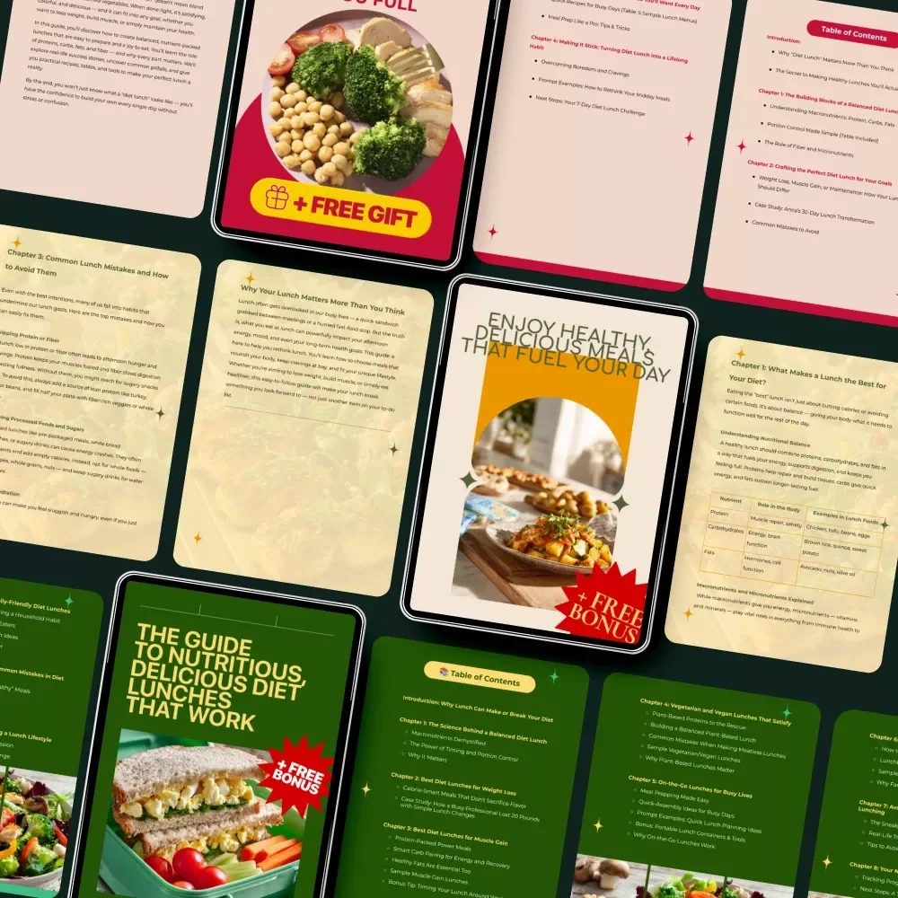 Diet Lunch Collection for Healthy Midday Meals – 5-in-1 Digital Bundle