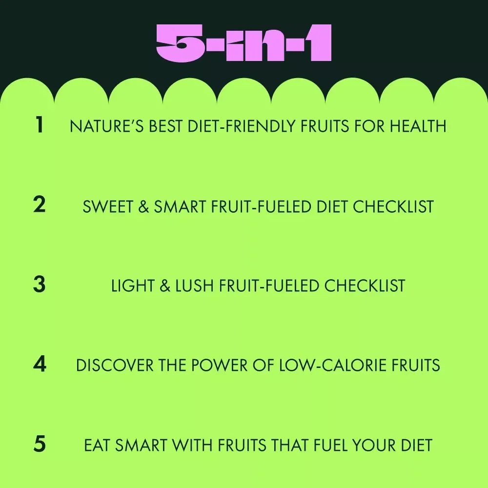 Healthy Fruits for Dieting Pack - 5-in-1 Bundle for Health & Weight Loss