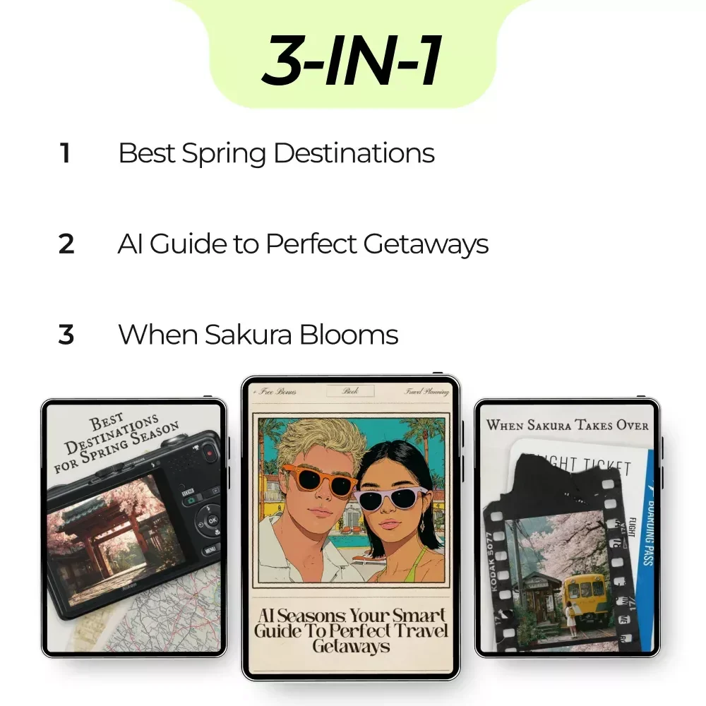 Chase Spring Around the World – where to go in spring Travel Guide Bundle