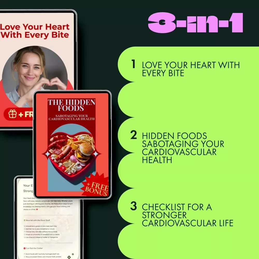 The Essential Foods to Avoid for Heart Health Bundle - 3-in-1 Guides, eBooks & Checklists